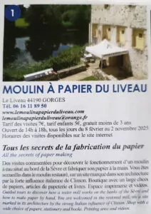 moulin à papier du Liveau
