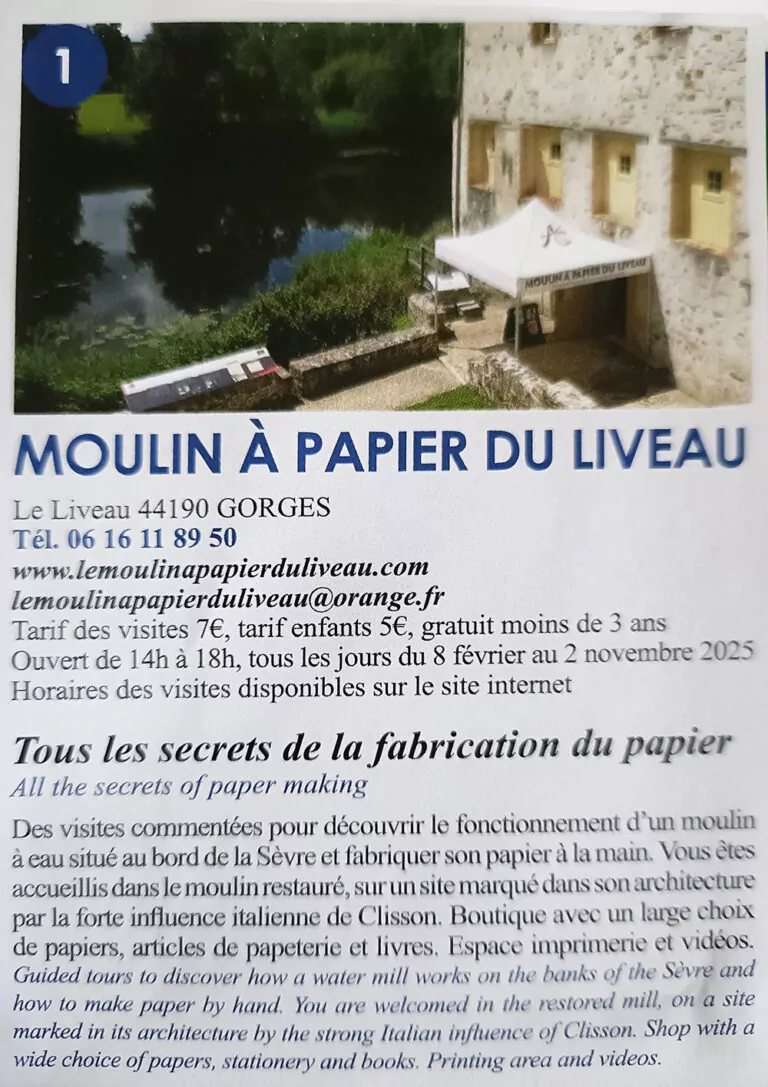 moulin à papier du Liveau